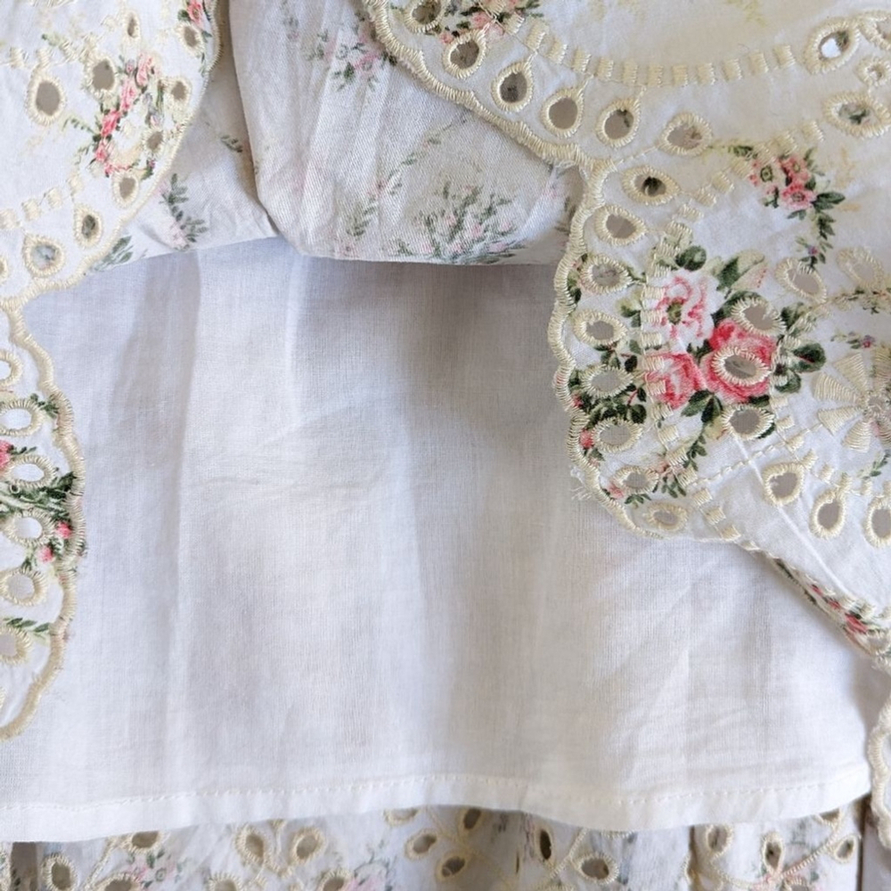 Loveshackfancy Cottage Floral Toulon Eyelet Dress NWT Sz 6 in Vanilla Ki… - Picture 14 of 16